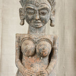 Ekaurr One of a Kind Tribal Doll on Wall singular handcrafted tribal figurine doll mounted as wall-hung decor, unique artisan folk art piece for living rooms and one-of-a-kind curated home interiors