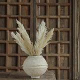 Ekaurr Paper Mache Round Flower Pot handmade by rural women of Rajasthan using recycled paper and organic materials sustainable Indian craft home decor