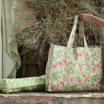 Ekaurr Rang Root Tote Bag handcrafted Indian textile tote bag with vibrant block print or natural dye root-colour design, artisan slow fashion accessory for everyday conscious use and styling