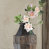 Ekaurr Reclaimed Wooden Sliver Vase handcrafted from upcycled reclaimed wood in a slim sliver profile, minimalist rustic decorative vase for dried stems or shelf styling