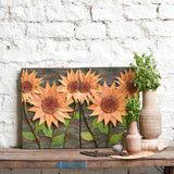 Ekaurr Ritu Surya wall art with a seasonal sun-inspired composition drawing from Indian seasonal and solar symbolism in warm gold and earthy tones, handcrafted home decor for living rooms and culturally inspired interiors
