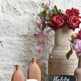 Ekaurr Roots and Glow Gift Set curated artisan gift of a rustic emblem chalkboard handcrafted wooden vases and candle or tea light holders with complimentary greeting card at Rs.4100, warm sustainable gifting celebrating Indian wood craft for home styling and occasions