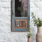 Ekaurr Rustic Reflection Mirror Window handcrafted reclaimed wood window frame with inset mirrors creating a grid or multi-pane rustic window mirror, artisan wall decor for living rooms and statement wall styling
