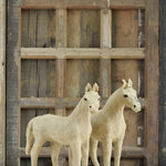 Ekaurr Rustic Stallions handcrafted jute horse sculpture with a strong upright stance and rustic earthy natural fibre finish, artisan animal figurine for home decor and gifting