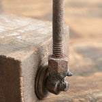 Ekaurr Rustic Timber Charm Tea Light Holder styled on a shelf with ambient candlelight