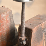 Close-up of weathered wood grain texture on Ekaurr Rustic Timber Charm Tea Light Holder