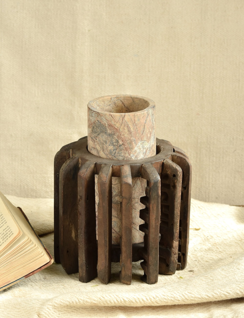 Ekaurr The Sanchey Circles installation view showing multiple circular pieces arranged together as a nature-inspired décor grouping