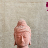 Ekaurr Serene Buddha handcrafted ceramic figurine with a calm meditative expression and natural earthy finish, artisan spiritual home decor sculpture for sacred or living spaces