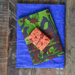 Ekaurr Set of 3 Diaries handcrafted artisan paper diaries with fabric or printed covers in assorted designs, sustainable stationery gifting set for journaling writing and mindful everyday use