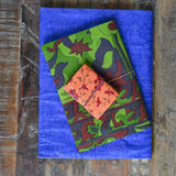 Ekaurr Set of 3 Diaries handcrafted artisan paper diaries with fabric or printed covers in assorted designs, sustainable stationery gifting set for journaling writing and mindful everyday use