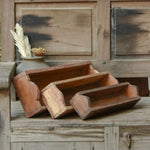 Ekaurr Set of 3 Reclaimed Wood Nesting Trays – stacked in three sizes, natural grain and distressed wood finish, rustic home decor