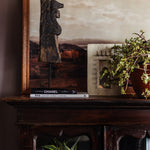 Ekaurr Set of 3 Vintage Toda Brackets on Stand – Hand-Carved Wooden Decorative Shelf Brackets, Heritage Décor