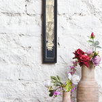 Ekaurr Slim Ganesha Wall Frame elegant elongated framed artwork of Lord Ganesha in a refined composition, spiritual home decor for narrow walls entryways pooja rooms and auspicious home spaces