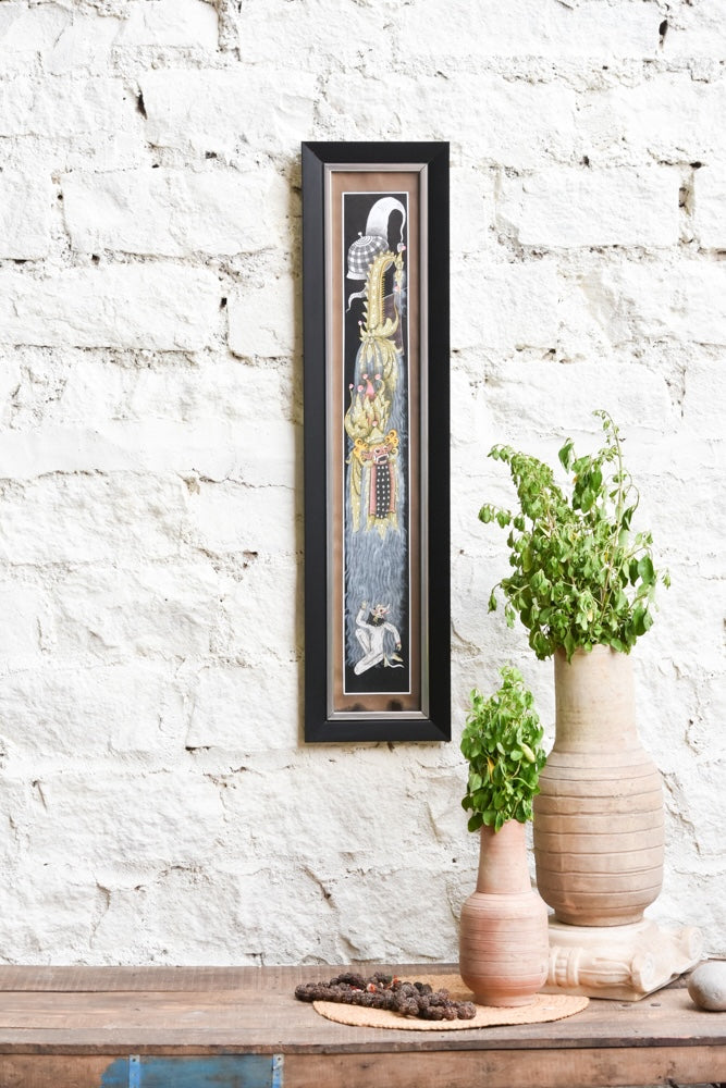 Ekaurr Spirit of the Dance wall art depicting a dynamic dancing figure in expressive movement and vibrant cultural tones, handcrafted home decor for living rooms and arts-inspired interior styling