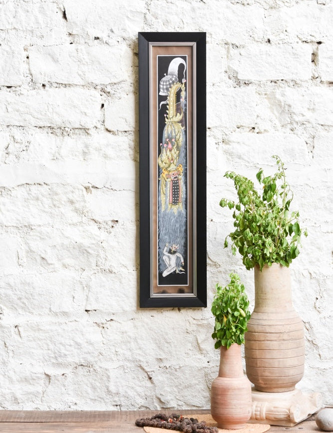 Ekaurr Spirit of the Dance wall art depicting a dynamic dancing figure in expressive movement and vibrant cultural tones, handcrafted home decor for living rooms and arts-inspired interior styling