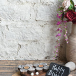 Ekaurr Stone Spark Gift Set curated artisan gift set of natural stone tea light holders with a sparkling ruby or mineral decorative accent and complimentary greeting card, elegant sustainable gifting for home styling and refined occasions