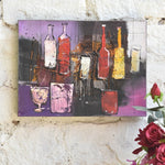 Ekaurr Studio Spirits Abstract Painting set of 2 shown together as a diptych on a styled wall demonstrating the visual dialogue between the paired canvases