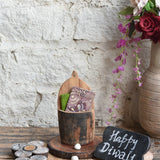 Ekaurr Tea Lights and Treasures Gift Set curated artisan gift set of handcrafted tea light holders paired with a small artisan treasure piece and complimentary greeting card, warm sustainable gifting for home ambience and cherished occasions