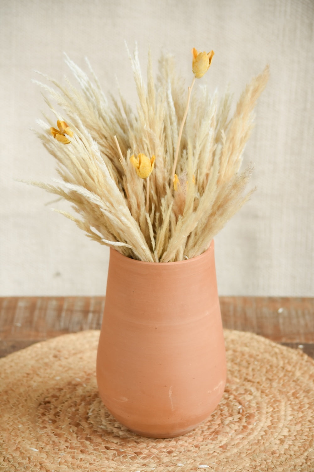 Ekaurr Terracotta Planter handmade earthy natural finish compact pot for succulents herbs and indoor tabletop use by Indian artisans