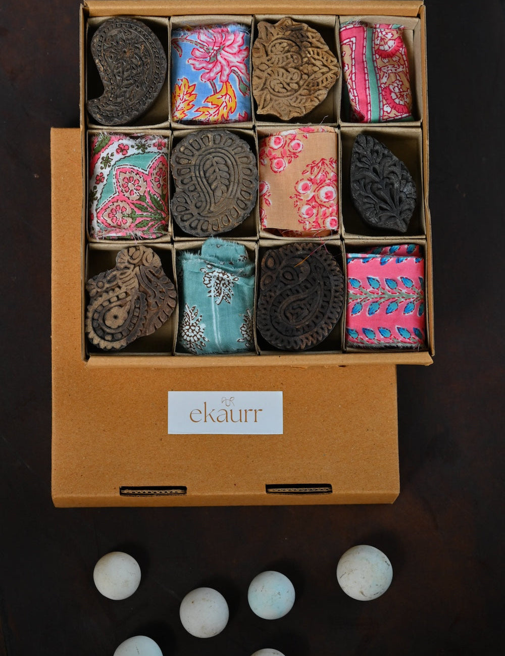 Ekaurr The Artisan Box curated premium gift set of handcrafted artisan home decor pieces in natural materials with complimentary greeting card, signature sustainable gifting celebrating the best of Indian artisan craft for meaningful occasions