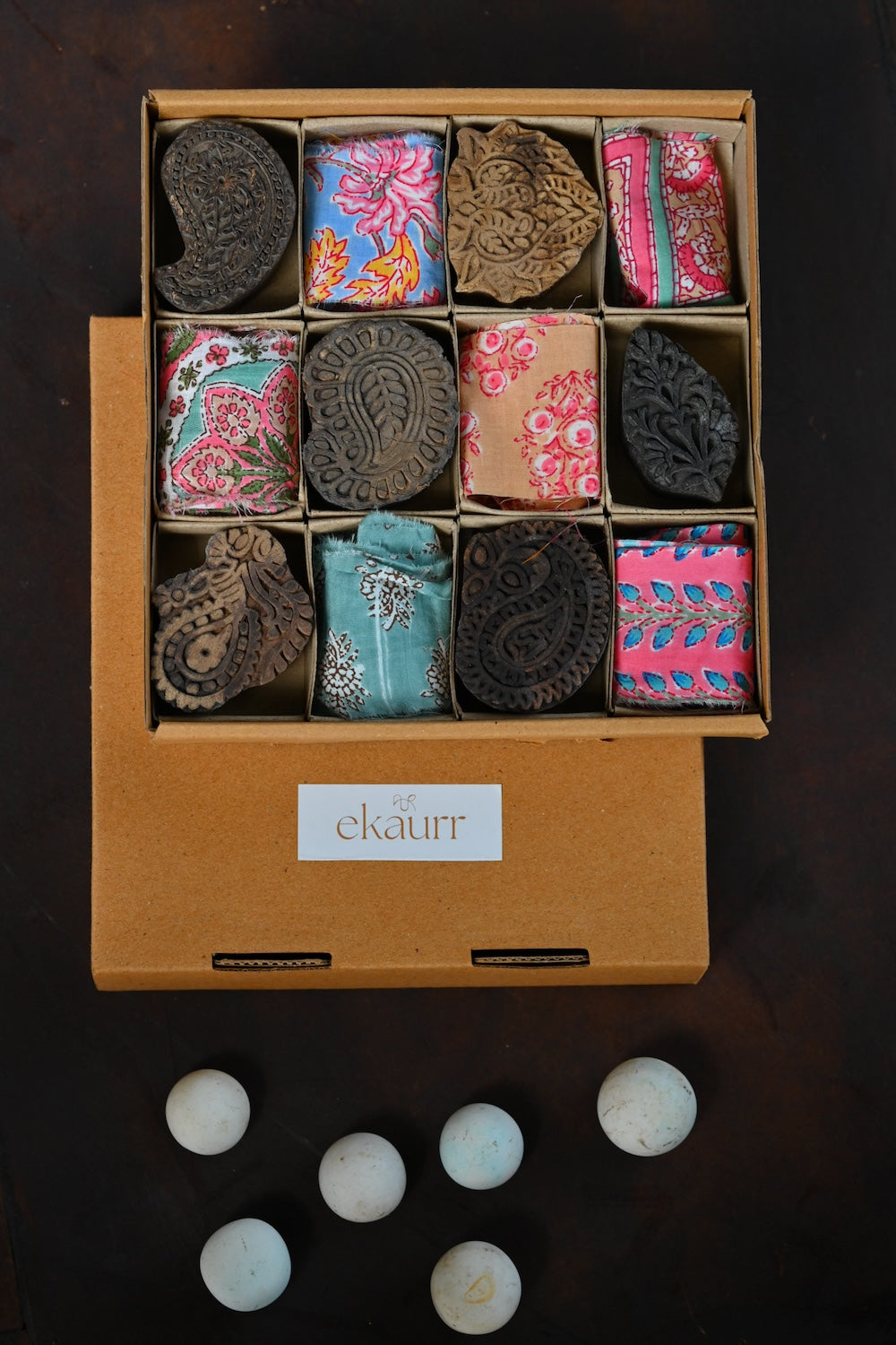 Ekaurr The Artisan Box curated premium gift set of handcrafted artisan home decor pieces in natural materials with complimentary greeting card, signature sustainable gifting celebrating the best of Indian artisan craft for meaningful occasions