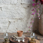Ekaurr The Brocade Glow Collection Gift Set curated artisan gift set of brocade-textured home decor pieces with glowing candlelight accessories and complimentary greeting card, luxurious sustainable gifting for home styling and festive occasions