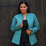 Ekaurr BIGDI The Jaipur Touch Jacket handcrafted cotton jacket with block-print or hand-dye detailing inspired by the craft heritage of Jaipur in warm pink and terracotta tones, artisan slow fashion outerwear for women from the BIGDI collection