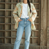 Ekaurr The Legacy Thread Blazer handcrafted artisan blazer in heritage kantha or upcycled fabric with a legacy thread embroidered or stitched surface, slow fashion statement outerwear for conscious women's styling