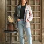 Ekaurr BIGDI The Patchwork Revival Blazer handcrafted blazer in a bold revival of traditional Indian patchwork panels with vibrant folk textile character, artisan slow fashion statement outerwear for conscious women's styling