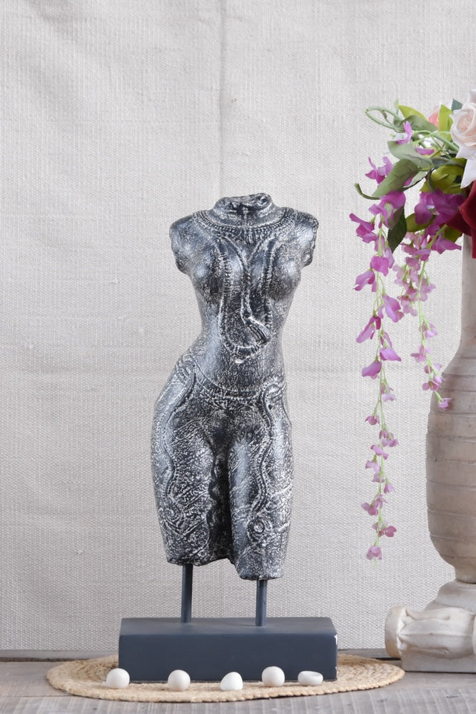 Ekaurr Timeless Form Buddha handcrafted ceramic figurine in a classic seated pose, understated artisan spiritual sculpture for contemporary and traditional home styling