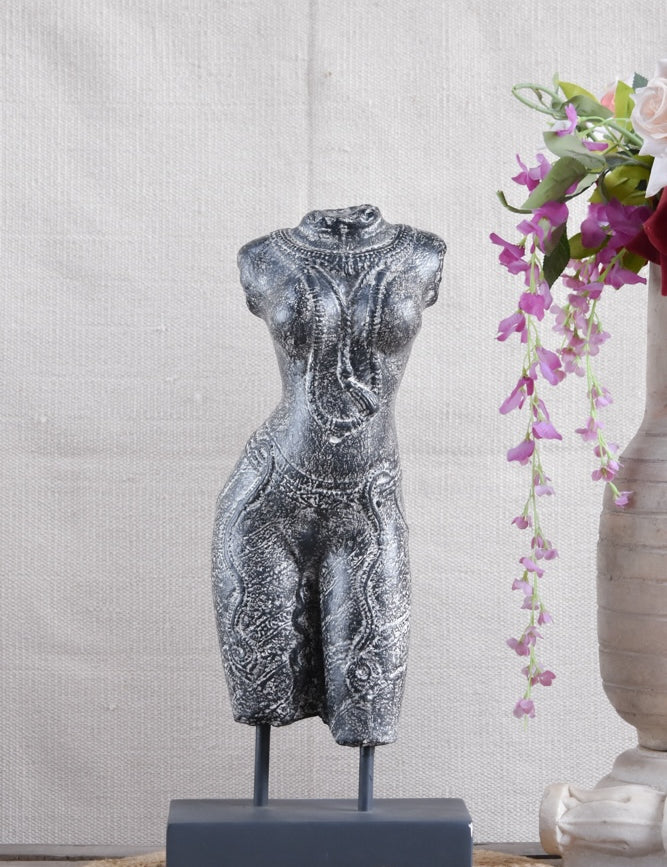 Ekaurr Timeless Form Buddha handcrafted ceramic figurine in a classic seated pose, understated artisan spiritual sculpture for contemporary and traditional home styling