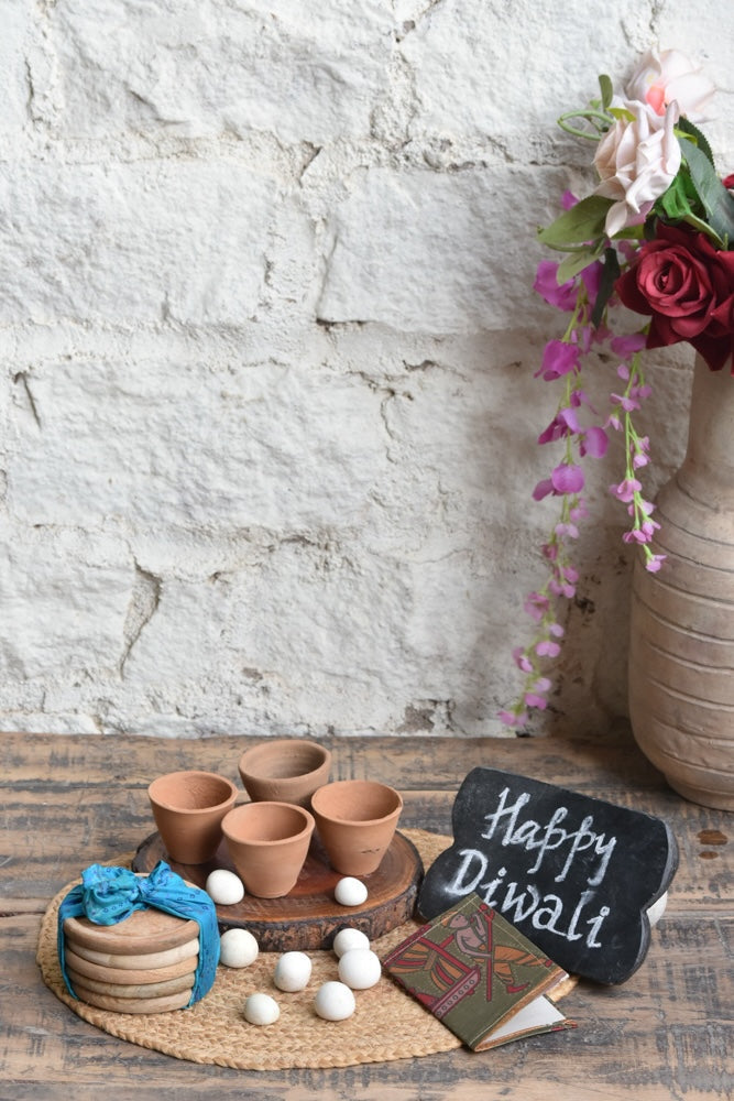 Ekaurr Timeless Serveware Gift Set curated artisan gift set of handcrafted terracotta or ceramic serving pieces in timeless natural forms with complimentary greeting card, thoughtful sustainable gifting for conscious kitchens and home dining