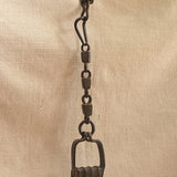 Ekaurr Vintage Camel Chain – Close-Up of Iron Interlinked Sections, Rustic Heritage Home Décor