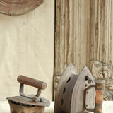 Ekaurr Vintage Iron Press – Side Angle View of Cast Iron Antique Press, Rustic Industrial Home Accent