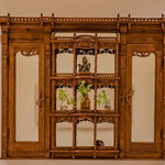 Ekaurr Vintage Jharoka Wall Art handcrafted decorative wall panel inspired by the ornate overhanging balcony windows of Rajasthani architecture, artisan heritage home decor for living rooms and Indian-inspired interior styling