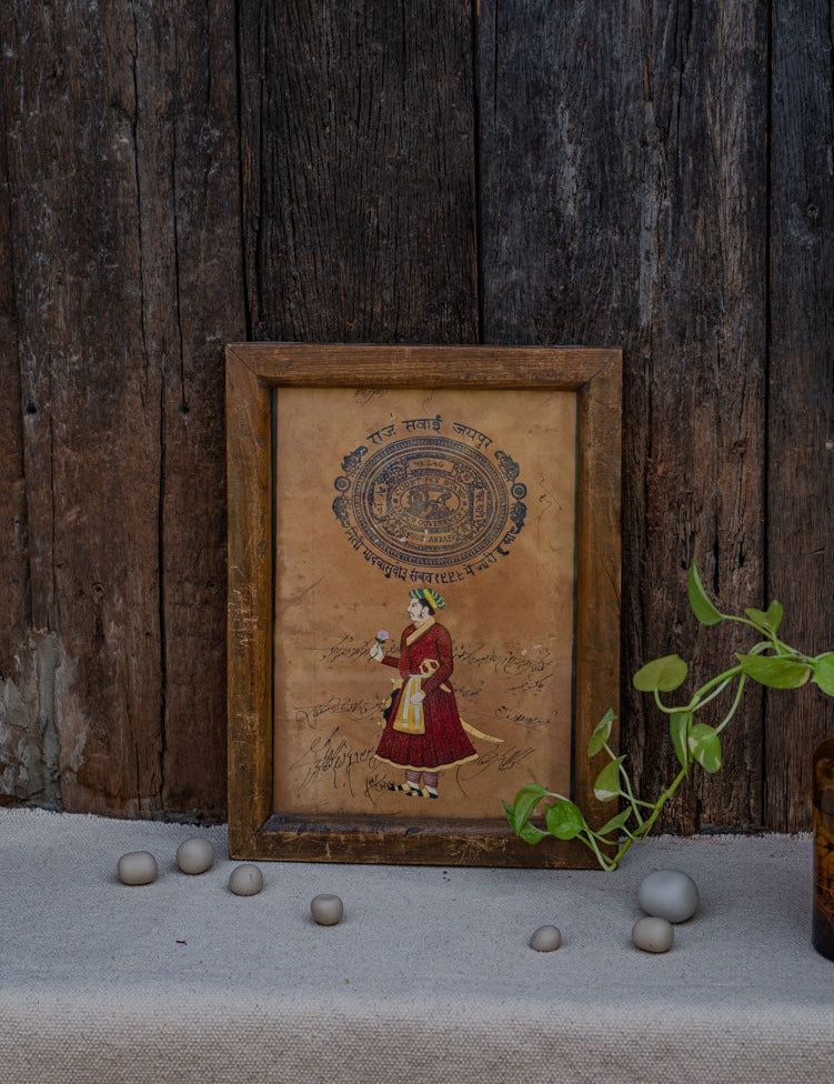 Ekaurr Vintage Stamp Wall Art decorative wall art featuring framed vintage postage stamp motifs or replica stamps in an aged collector-style display, artisan nostalgic home decor for studies living rooms and heritage-inspired interiors