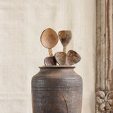 Ekaurr Wooden Vase – vintage reclaimed wood vase with natural grain and weathered patina, rustic home decor for shelves and tabletops