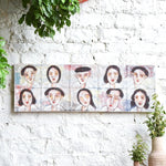 Ekaurr Whispers Within painting with an introspective figurative or abstract composition in soft muted intimate tones, handcrafted expressive home decor for bedrooms living rooms and quietly contemplative interior spaces
