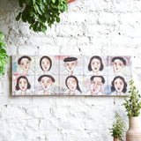 Ekaurr Whispers Within painting with an introspective figurative or abstract composition in soft muted intimate tones, handcrafted expressive home decor for bedrooms living rooms and quietly contemplative interior spaces