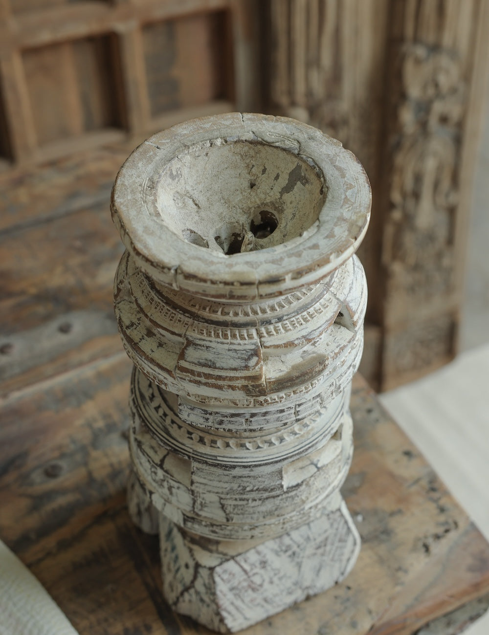 whitewashed-bijani-decor.jpgEkaurr Distressed Whitewashed Bijani Decor vintage Indian bijani