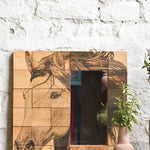 Ekaurr Windborne Spirit decorative wall mirror with an artistic frame design inspired by wind and movement, handcrafted mirror accent for entryways living rooms and statement wall styling