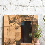 Ekaurr Windborne Spirit decorative wall mirror with an artistic frame design inspired by wind and movement, handcrafted mirror accent for entryways living rooms and statement wall styling
