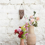 Ekaurr The Woodland Keeper Mask – nature-inspired carved wooden wall mask with leaf and forest motifs, artisan home wall art