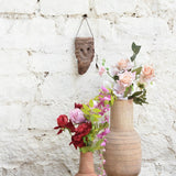 Ekaurr The Woodland Keeper Mask – nature-inspired carved wooden wall mask with leaf and forest motifs, artisan home wall art