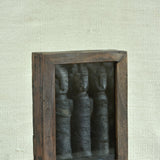Ekaurr Framed Tribal Dolls Wall Decor handcrafted tribal doll figures mounted in a reclaimed wood frame available with three or five dolls, artisan folk art wall decor for living rooms and heritage-inspired home interiors