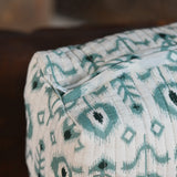 Ekaurr Mint Flora Pouch handcrafted fabric pouch in fresh mint green with floral folk embroidery or print detailing, artisan Indian textile accessory for gifting jewellery storage and everyday use