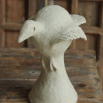Ekaurr Paper Mache Bird Sculpture handcrafted paper mache bird in an expressive organic form with natural earthy finish, artisan decorative accent for shelves and nature-inspired home styling