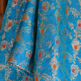 Ekaurr Skyshine Scarf handcrafted lightweight fabric scarf in sky-toned shimmering or printed textile, artisan Indian textile accessory for everyday styling and gifting