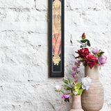 Ekaurr Slim Ganesha Wall Frame elegant elongated framed artwork of Lord Ganesha in a refined composition, spiritual home decor for narrow walls entryways pooja rooms and auspicious home spaces