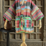 Ekaurr BIGDI The Handwoven Saga Robe cotton open robe with a richly handwoven or woven-textile surface celebrating the saga of Indian handloom craft, artisan slow fashion layering piece for women from the BIGDI collection